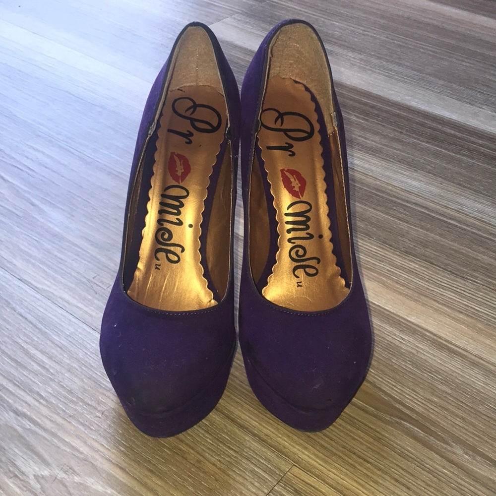 Deep Purple 5in Suede Heels